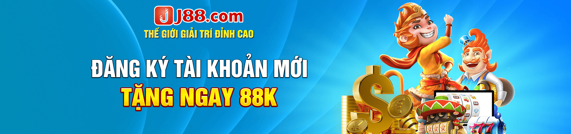 Đăng ký tài khoản mới j88 nhận ngay 88k miễn phí