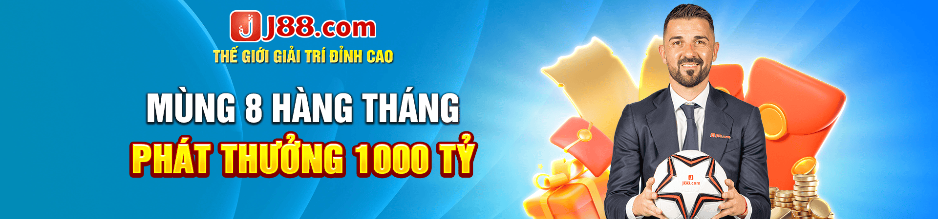 J88 phát thưởng 1000 tỷ vào mùng 8 hàng tháng
